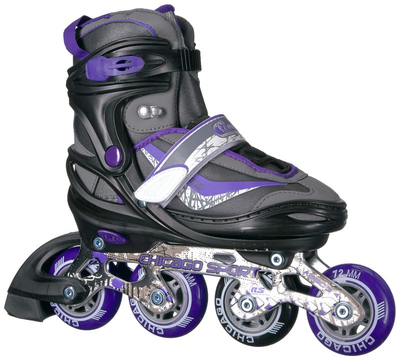 Chicago Skates زلاجات شيكاغو المتحركة للأطفال - متينة، أداء عالي للاستخدام الداخلي/الخارجي مع أحذية عالية التنفس، عجلات يوريثان 70 مم ومحامل ABEC-3 - Image 3